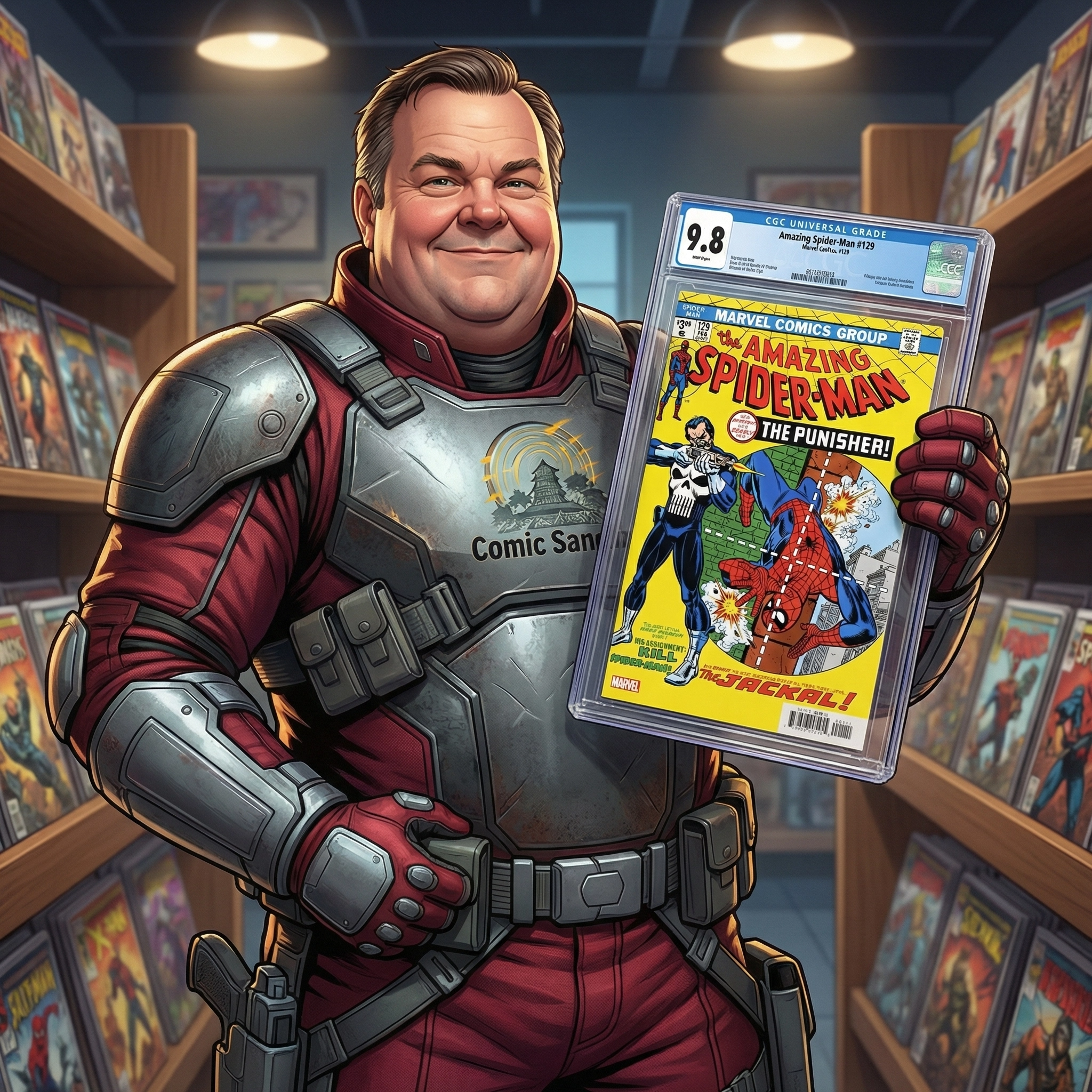Animated Image of Owner Charlie Sides holding a graded key