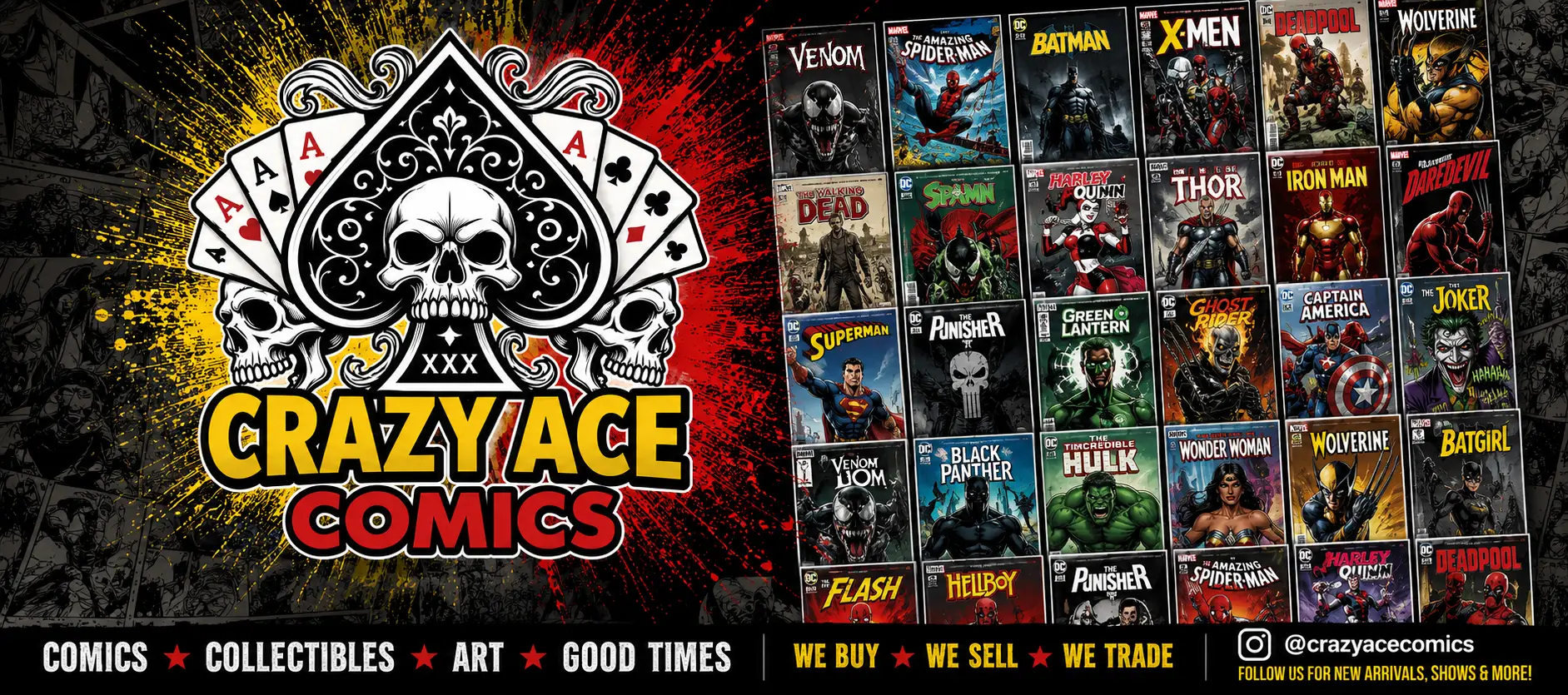 Crazy Ace Comics Hero Banner Image
