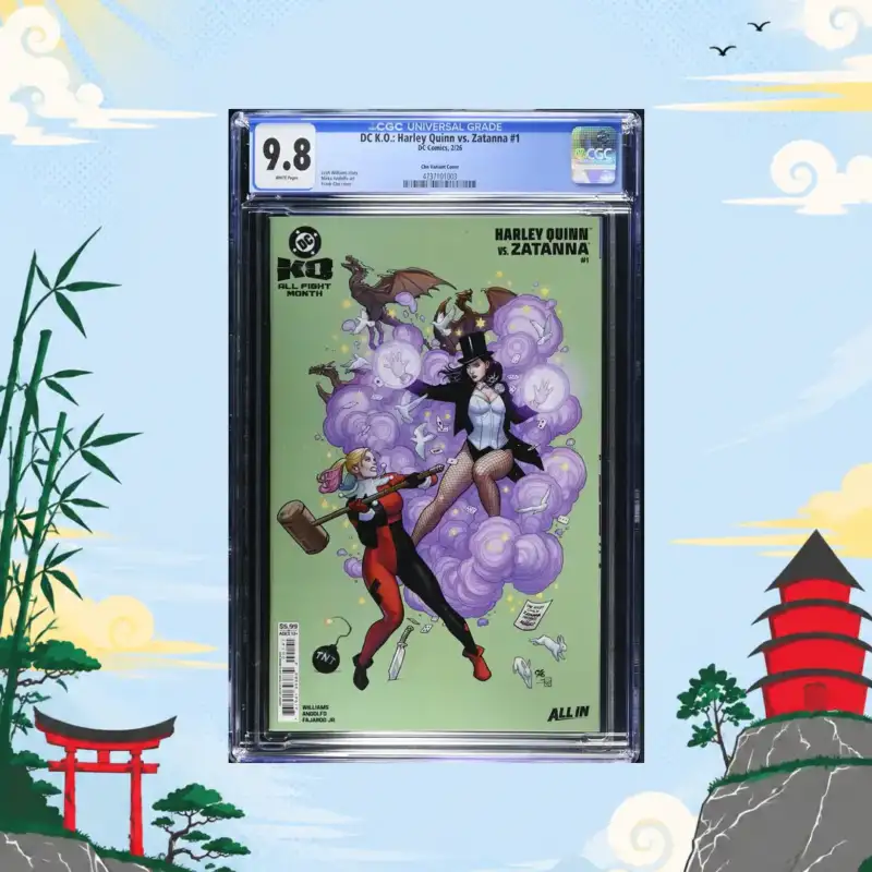 DC K.O.: Harley Quinn vs. Zatanna #1 CGC 9.8 Frank Cho Variant CGC 9.8 comic book collectible