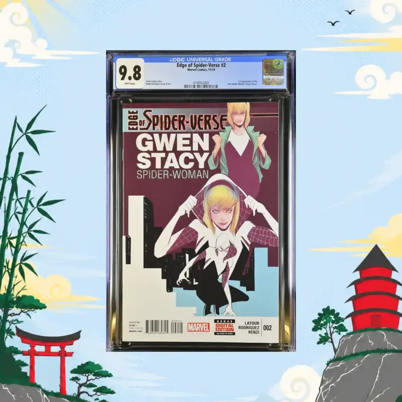 Edge of Spider-Verse #2 CGC 9.8 1st Appearance Spider-Gwen CGC 9.8 comic book collectible