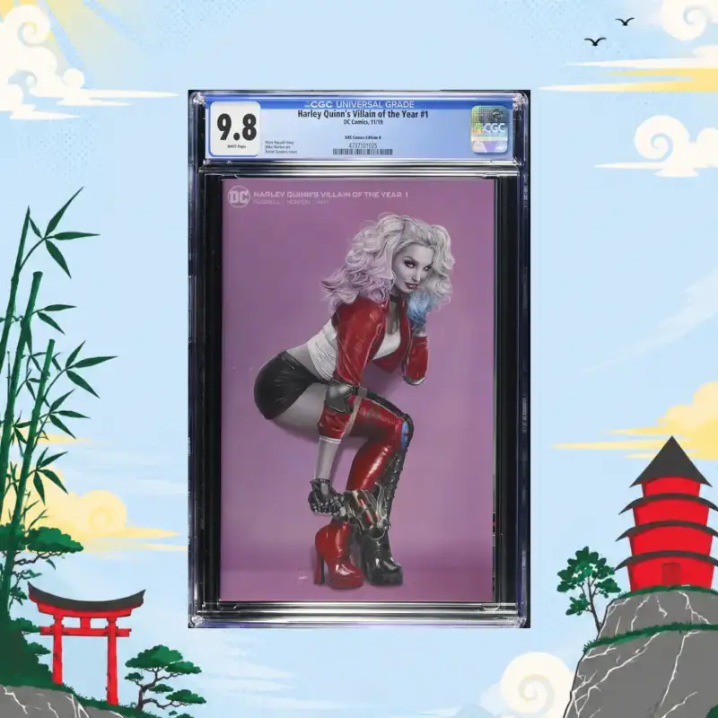 Harley Quinn's Villain of the Year #1 CGC 9.8 KRS Comics Edition B comic book collectible