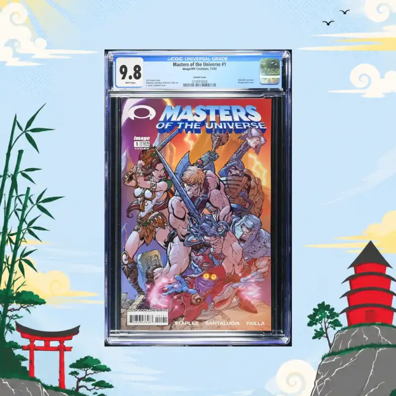 Masters of the Universe #1 CGC 9.8 J. Scott Campbell Variant comic book collectible