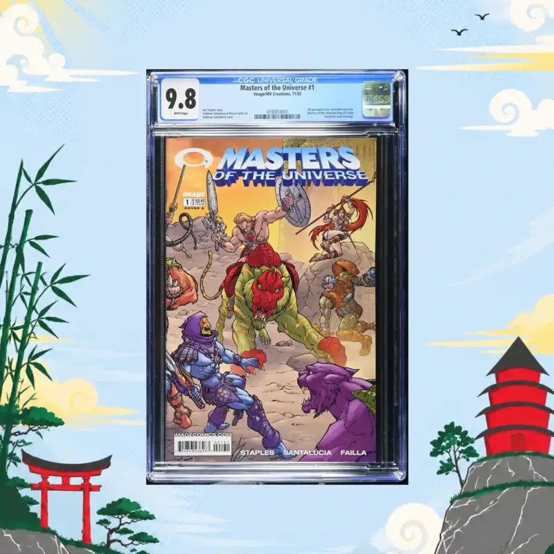 Masters of the Universe #1 CGC 9.8 Wraparound Cover Invincible Preview comic book collectible