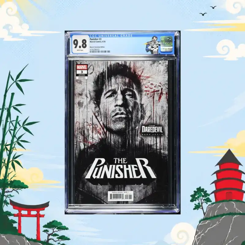 Punisher #3 CGC 9.8 Marvel Television Variant Custom Label CGC 9.8 comic book collectible