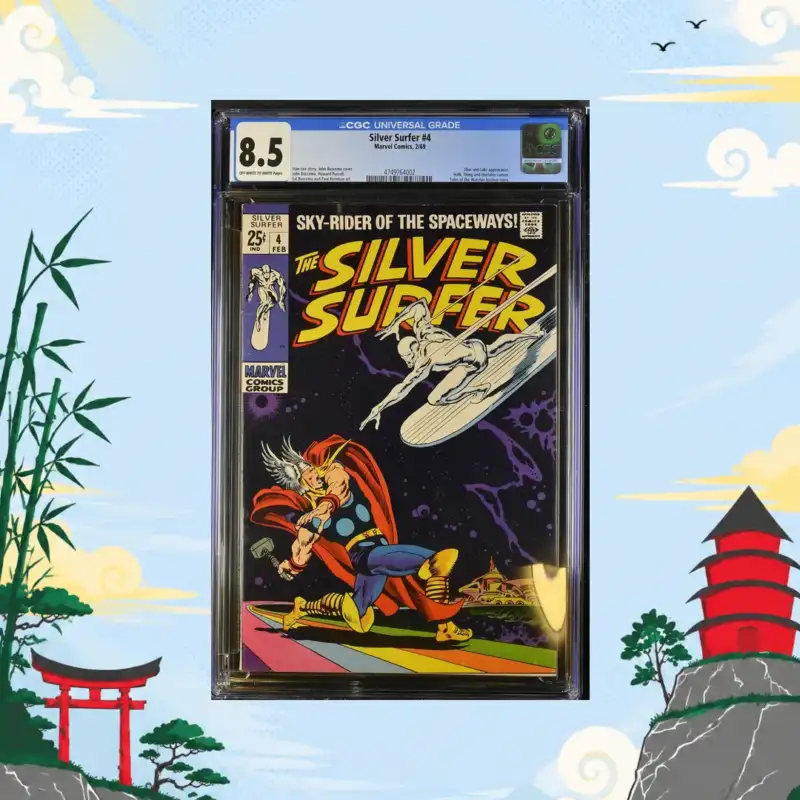 Silver Surfer #4 CGC 8.5 - Thor and Loki Appearance CGC 8.5 comic book collectible