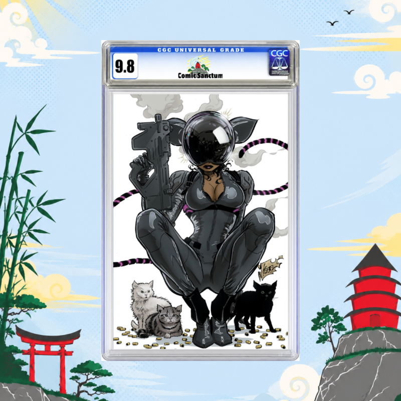 Absolute Catwoman #3 Comic Sanctum Exclusive Kaare Andrews Virgin Variant CGC 9.8 graded slab