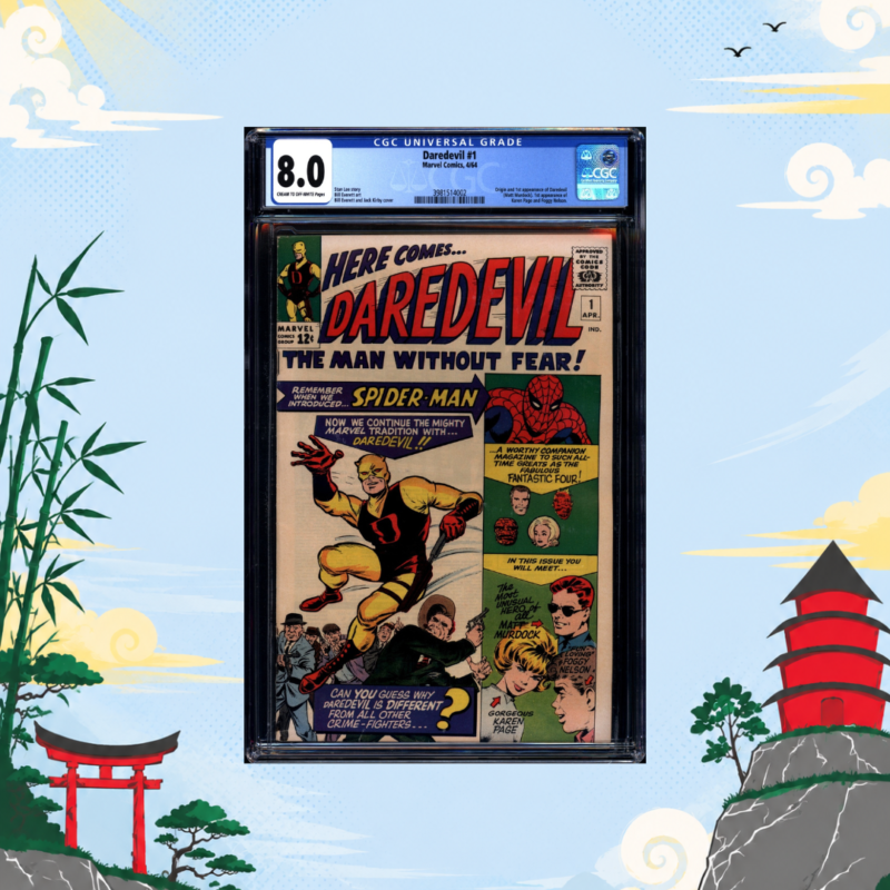 Daredevil #1 CGC 8.0 First Appearance Daredevil Foggy Nelson Karen Page Marvel 1964 CGC 8.0 comic book collectible
