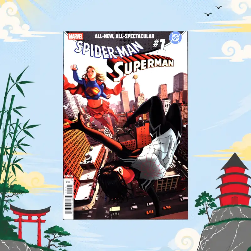 Spider-Man / Superman #1 Ivan Talavera Silk / Supergirl Variant comic book collectible