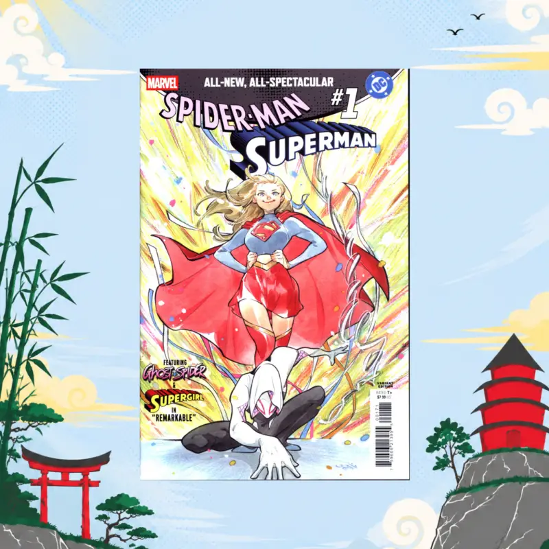 Spider-Man/Superman #1 Peach Momoko Variant Edition comic book collectible