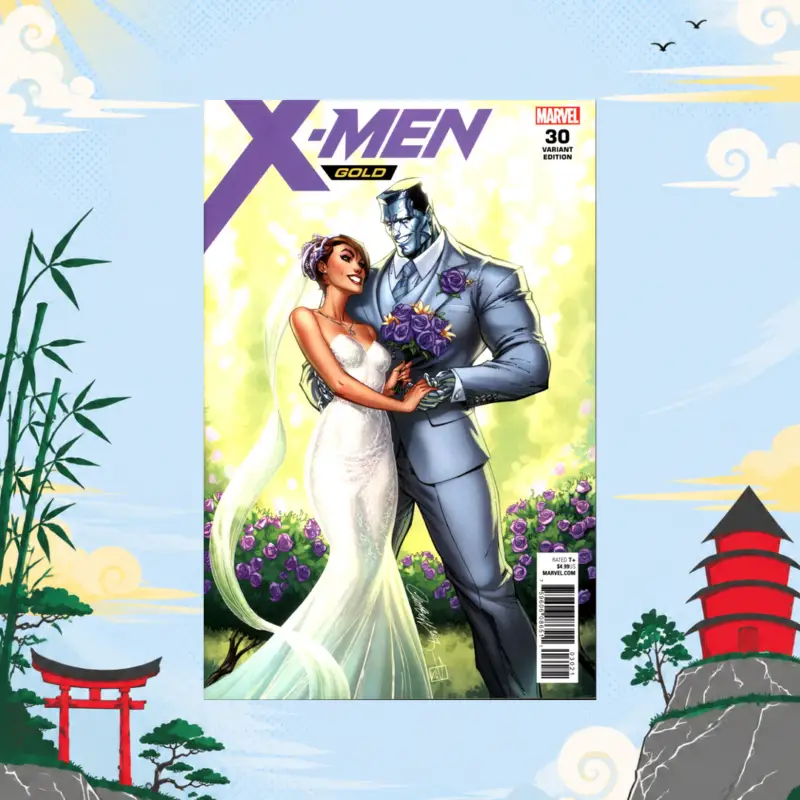 X-Men: Gold #30 J. Scott Campbell Happy Couple Variant Marvel comic book collectible
