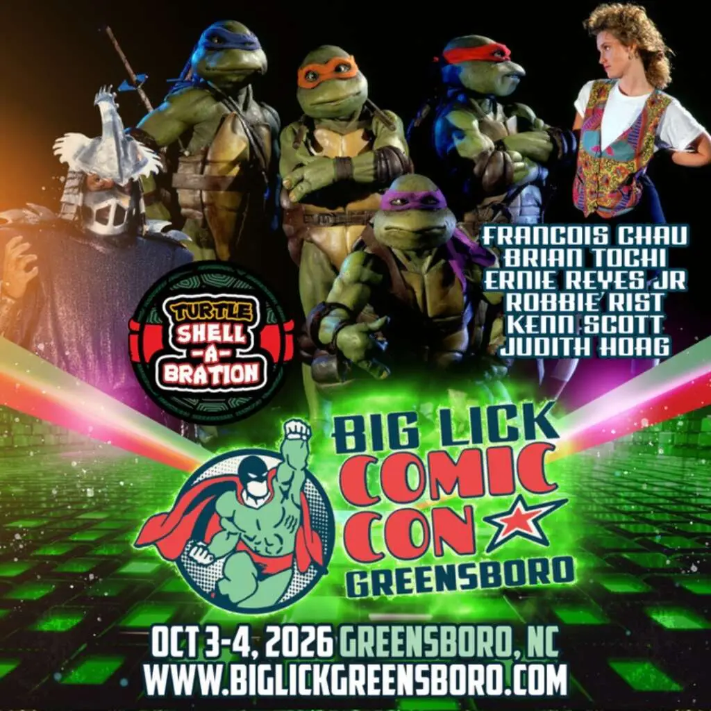 Big Lick Comic Con Greensboro on October 3 and 4, 2026